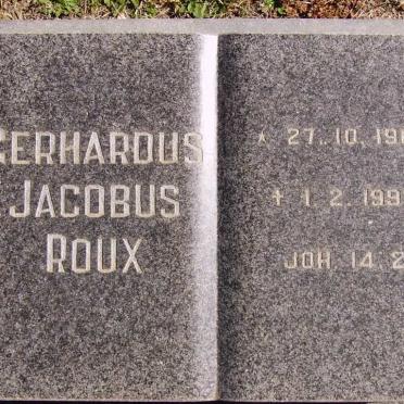 ROUX Gerhardus Jacobus 1904-1990