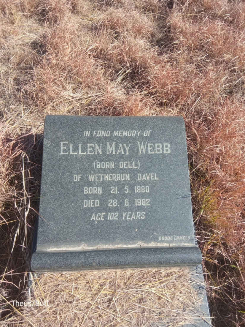 WEBB Ellen May nee DELL 1880-1982