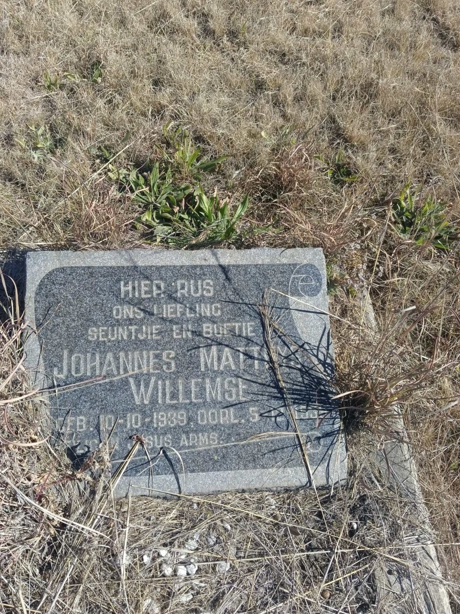 WILLEMSE Johannes Matthys 1939-193?