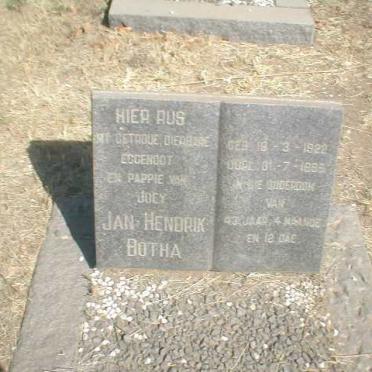 BOTHA Jan Hendrik 1922-1965