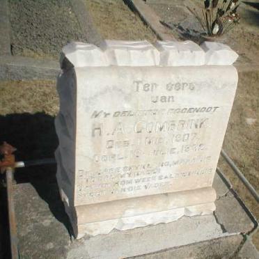 COMBRINK H.A. 1907-1932