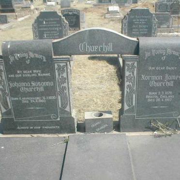 CHURCHILL Norman James 1878-1967 &amp; Johanna Susanna LABUSCHAGNE 1890-1960