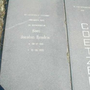 COETZEE Koos Jacobus Hendrik 1916-1995