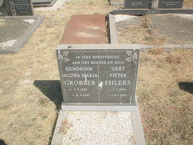 EHLERS Gert Pieter 1958-1985 :: GROBLER Hendrina Jacoba Maria 1936-1997