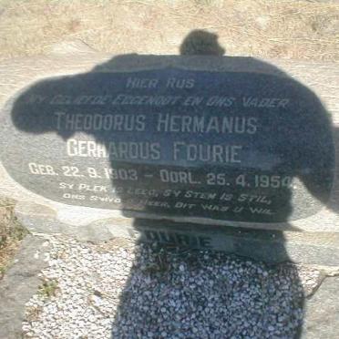 FOURIE Theodorus Hermanus Gerhardus 1903-1954