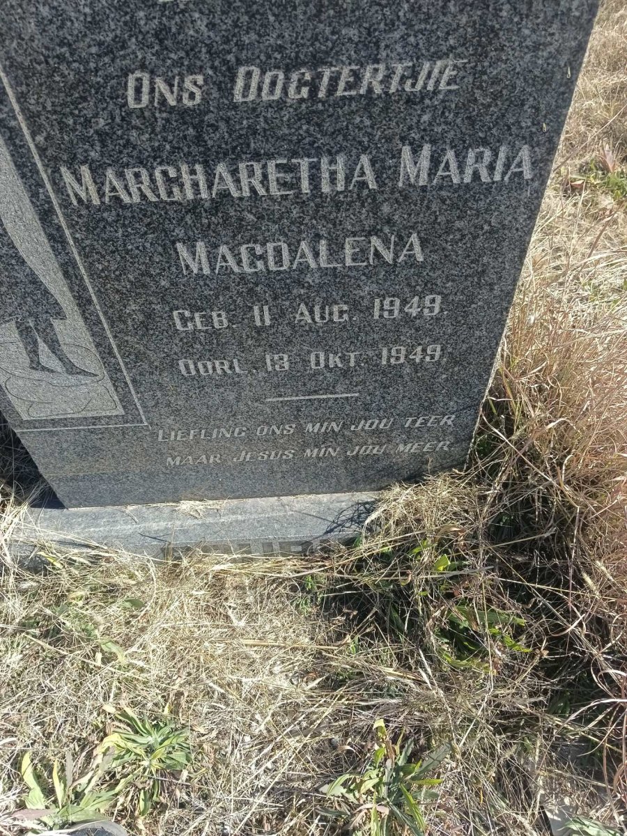 FOURIE Margharetha Maria Magdalena 1949-1949