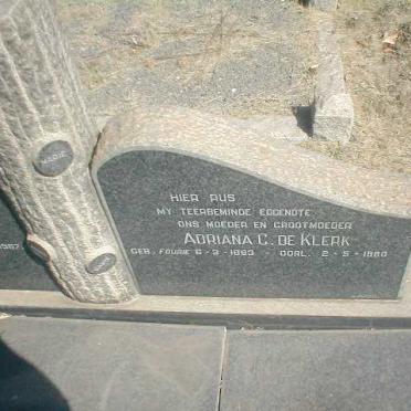 KLERK Johannes G., de 1892-1967 & Adriana C. FOURIE 1893-1980 _2