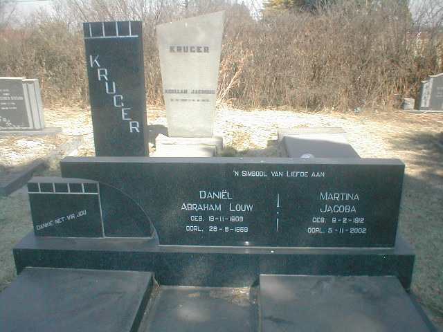 KRUGER Daniël Abraham Louw 1908-1969 &amp; Martina Jacoba 1912-2002