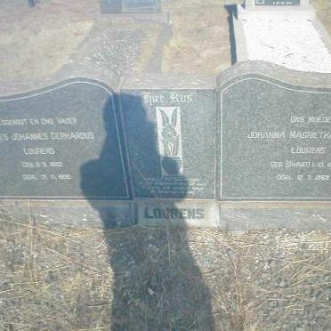 LOURENS Matthys Johannes Gerhardus 1882-1958 &amp; Johanna Magrietha Jacoba SWART 1886-1969