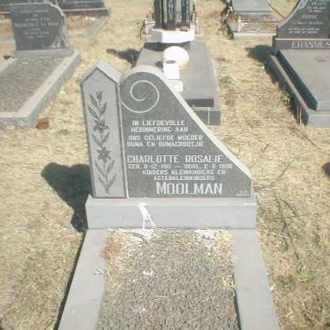 MOOLMAN Charlotte Rosalie 1911-1996