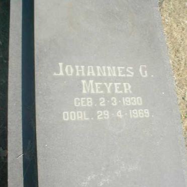 MEYER Johannes G. 1930-1969