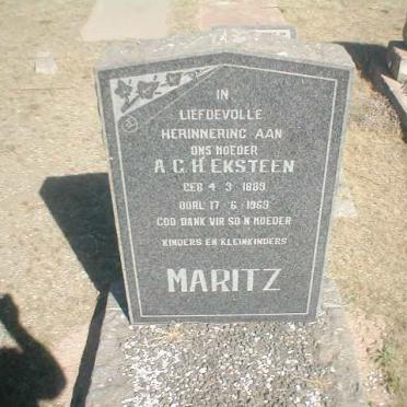MARITZ A.C.H. nee EKSTEEN 1889-1969