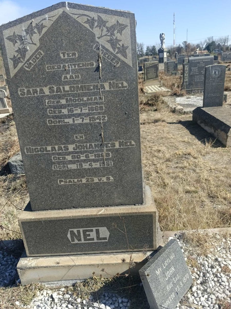 NEL Nicolaas Johannes 1898-1961 & Sara Salomiena MOOLMAN 1868-1942 :: NEL John -1970_1