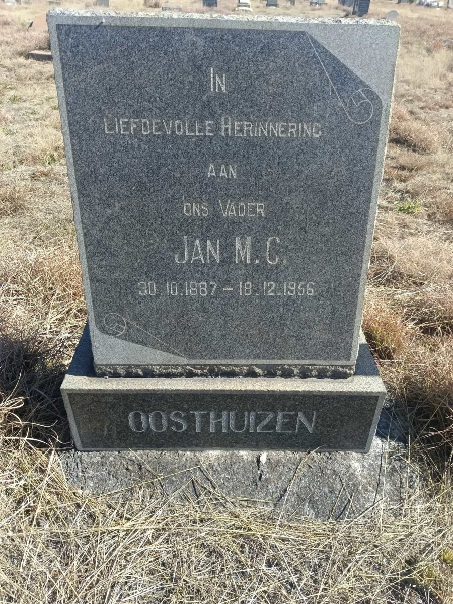 OOSTHUIZEN Jan M.C. 1887-1956