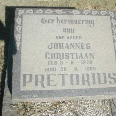 PRETORIUS Johannes Christiaan 1872-1969