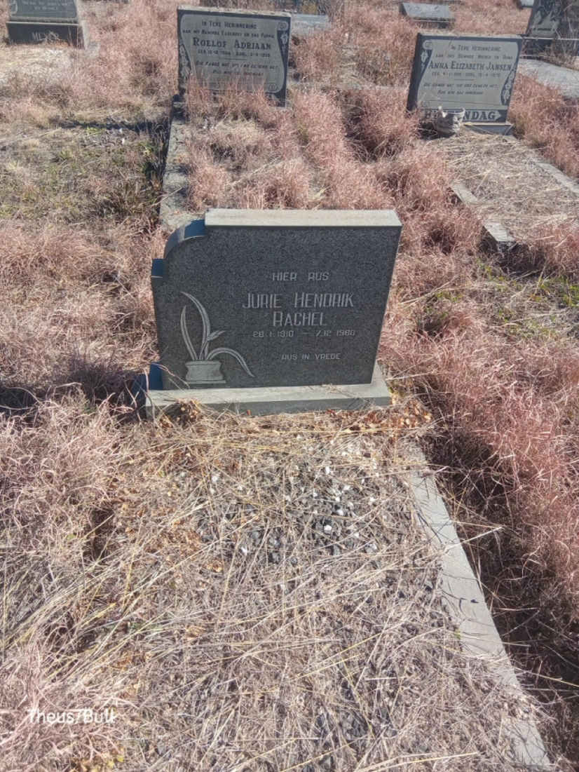 RACHEL Jurie Hendrik 1910-1960
