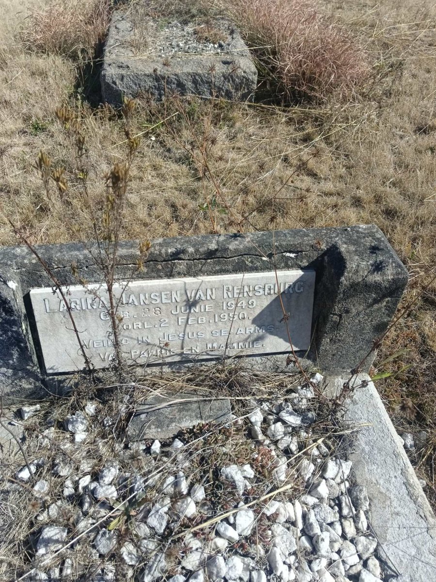 RENSBURG Larina, Jansen van 1949-1950