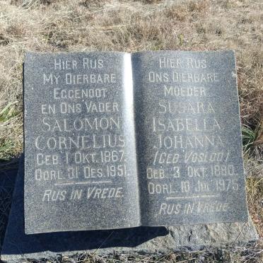 STANDER Salomon Cornelius 1867-1951 & Susara Isabella Johanna VOSLOO 1880-1975