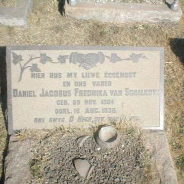 SCHALKWYK Daniel Jacobus Frederika, van 1864-1939