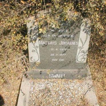 SWART Matthys Johannes 1906-1977