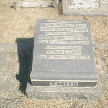 SMITH Vernon C 1965 &amp; Barendina SMITH 1948