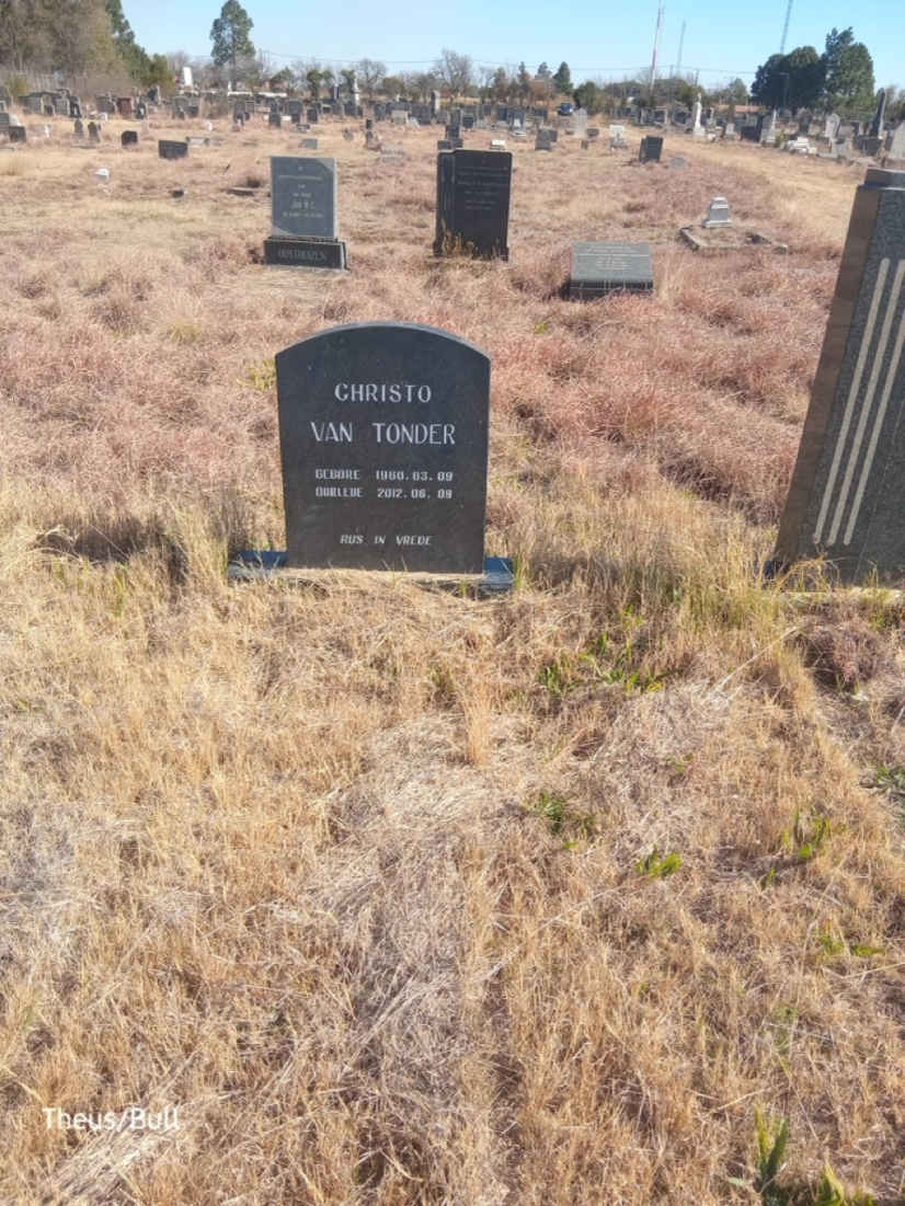 TONDER Christo, van 1960-2012