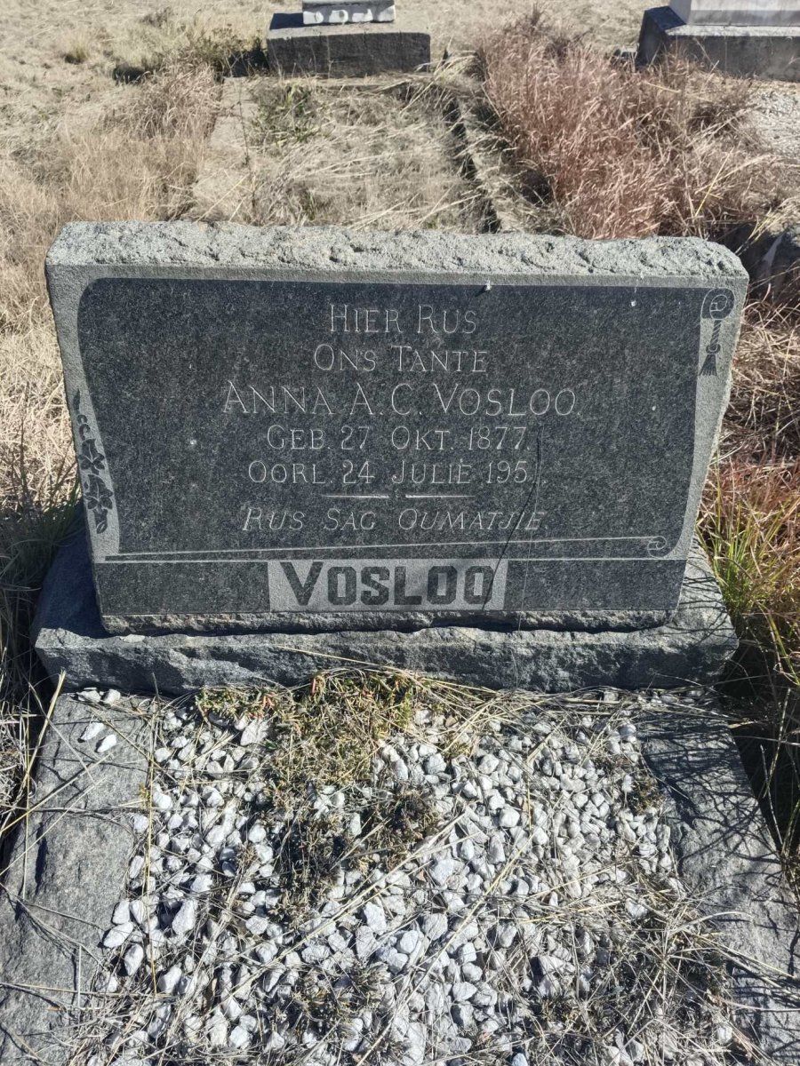 VOSLOO Anna A.C. 1877-195?