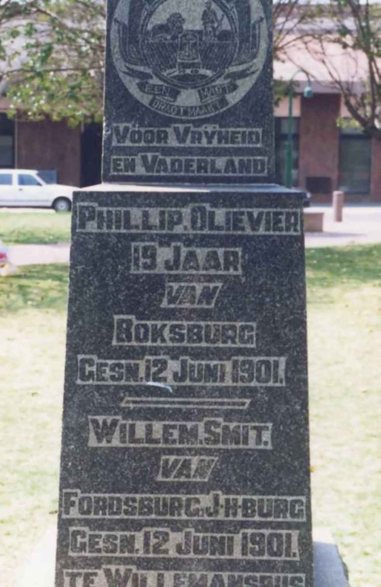 OLIEVIER Phillip -1901 :: SMIT Willem