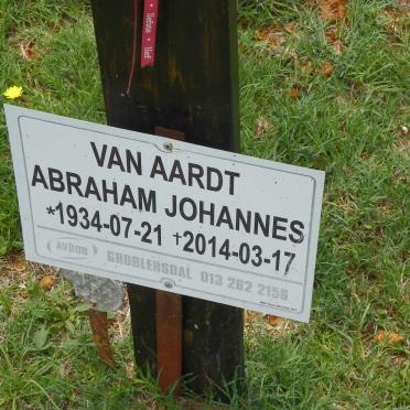 AARDT Abraham Johannes, van 1934-2014