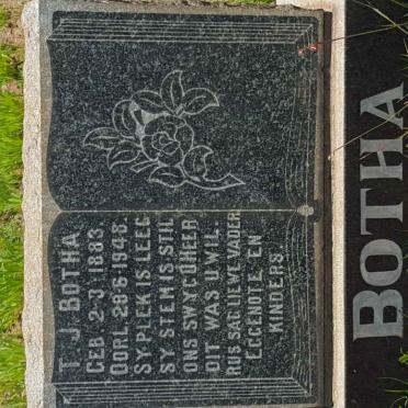 BOTHA T.J. 1883-1948