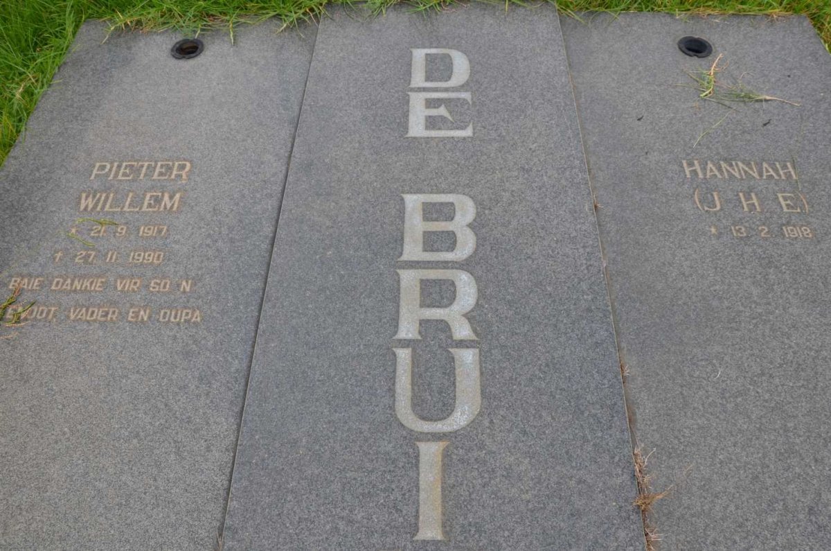 BRUIN Pieter Willem, de 1917-1990 &amp; J.H.E. 1918-