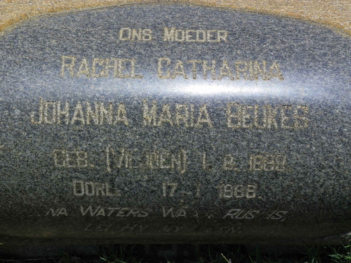 BEUKES Jan Hendrik 1886-1961 &amp; Rachel Catharina Johanna Maria VILJOEN 1889-1986