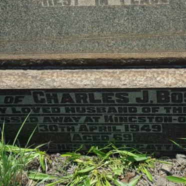 BOSSERT Charles J. -1949 &amp; Ruth Saul 1877-1941