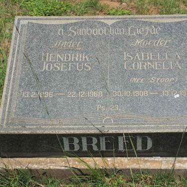 BREED Hendrik Josefus 1896-1968 &amp; Isabella Cornelia STOOP 1908-1960