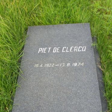 CLERCQ Piet, de 1922-1974