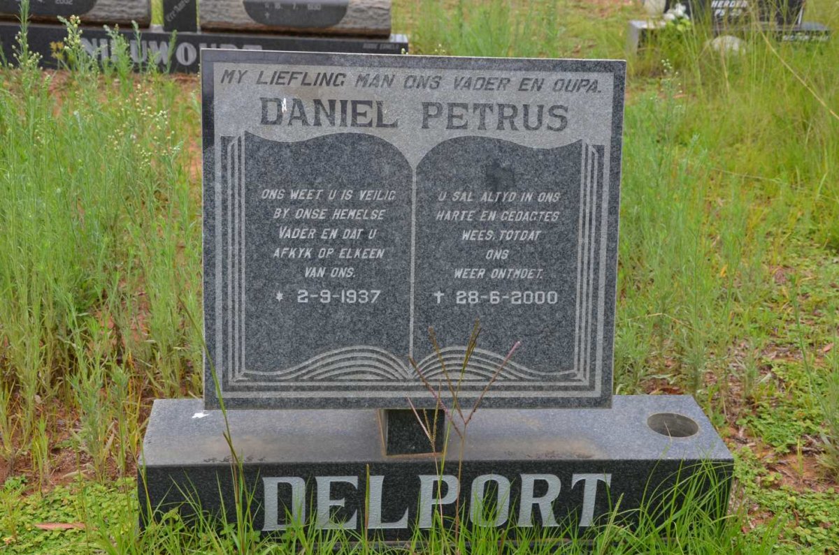 DELPORT Daniel Petrus 1937-2000