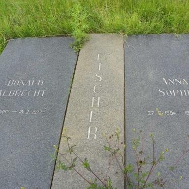 FISCHER Donald Albrecht 1892-1977 &amp; Anna Sophia 1894-1986