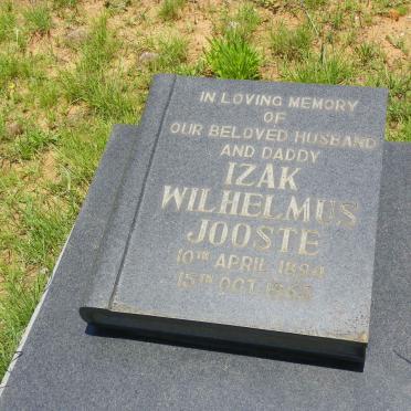 JOOSTE Izak Wilhelmus 1894-1963