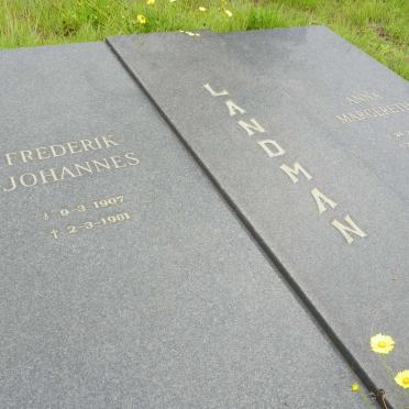 LANDMAN Frederik Johannes 1907-1981 &amp; Anna Margeretha 1904-1981