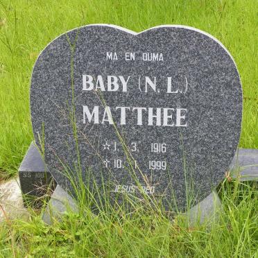 MATTHEE N.J. 1916-1999