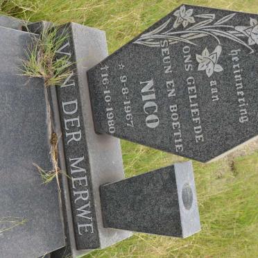 MERWE Nico, van der 1967-1980
