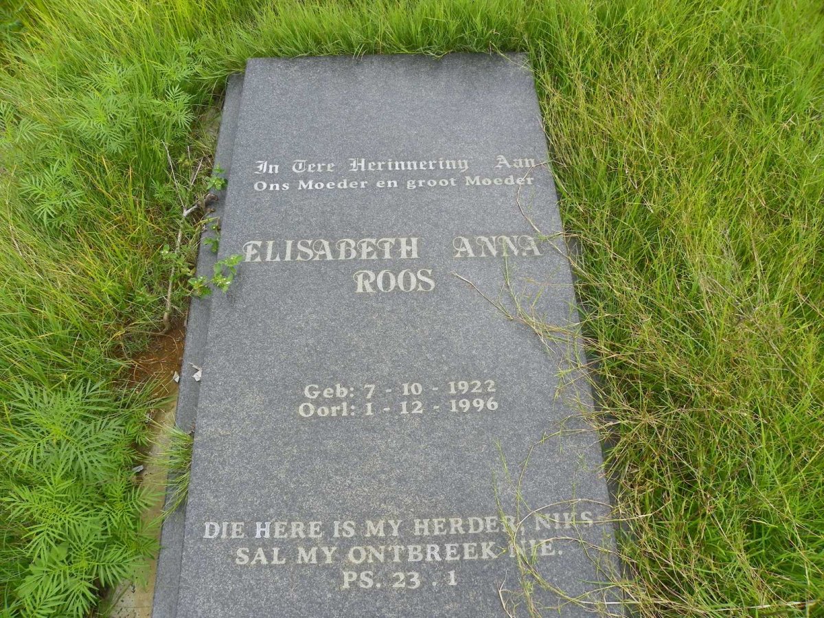 ROOS Elisabeth Anna 1922-1996