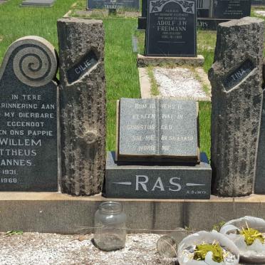 RAS Willem Mattheus Johannes 1931-1968 &amp; Cecilia Johanna JOUBERT 1934-2000