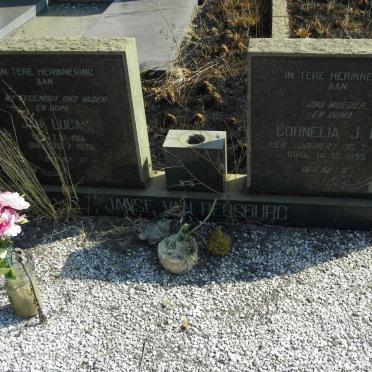 RENSBURG Jan Lucas, Janse van 1914-1970 &amp; Cornelia J.M. JOUBERT 1915-1995