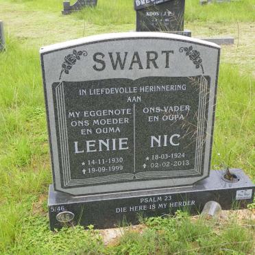 SWART Nic 1924-2013 &amp; Lenie 1930-1999