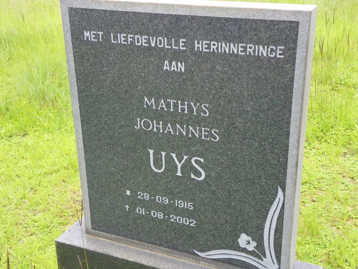 UYS Mathys Johannes 1915-2002