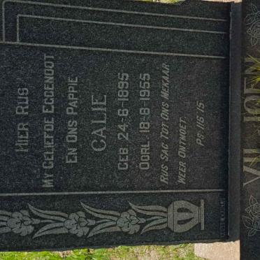 VILJOEN Calie 1895-1955
