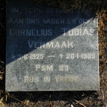 VERMAAK Cornelius Tobias 1925-1989 &amp; Anna C. WOLMARANS 1929-1970
