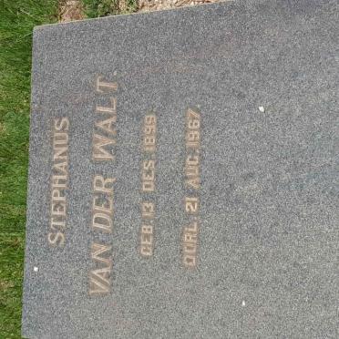 WALT Stephanus, van der 1899-1967