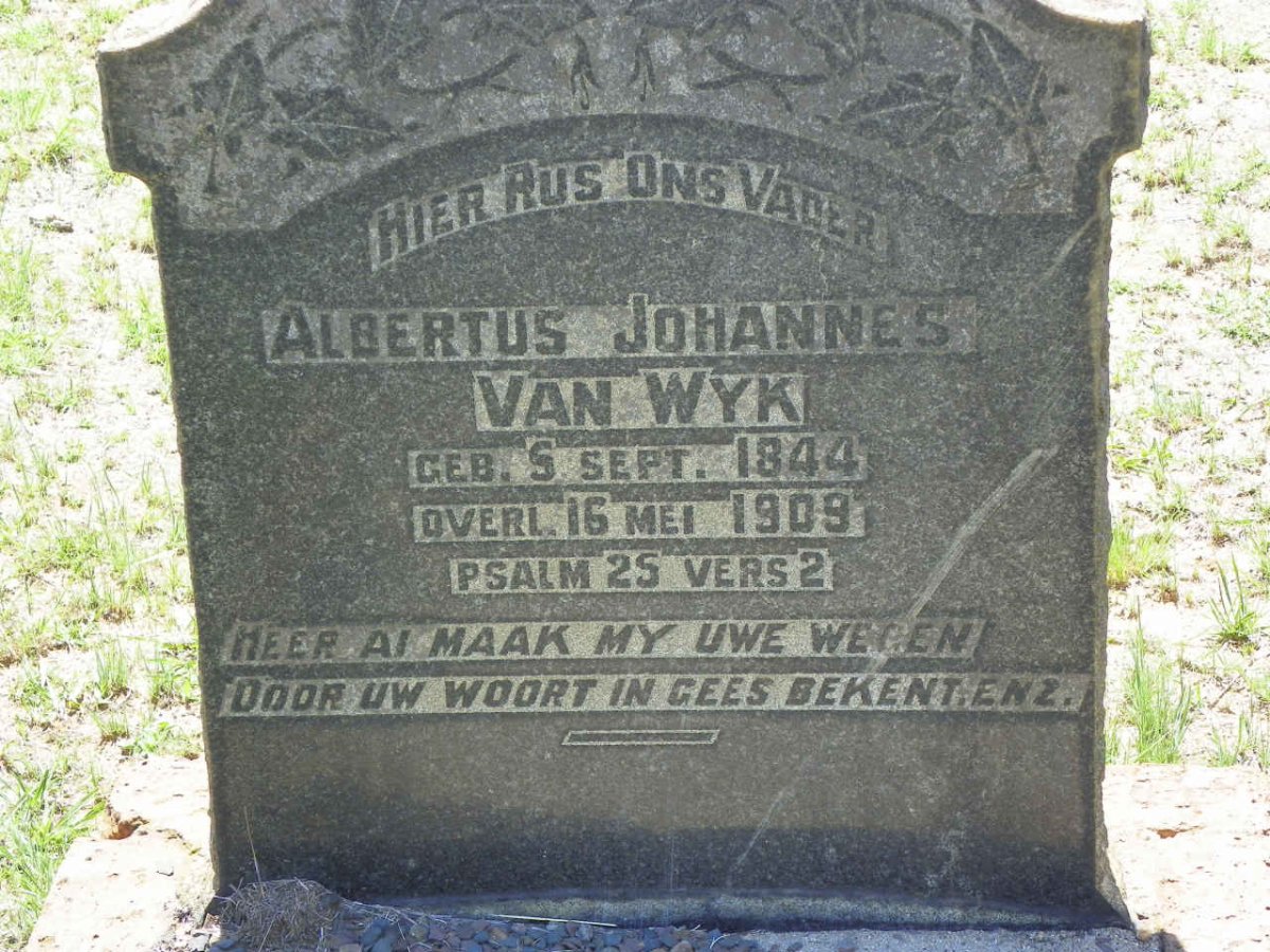 WYK Albertus Johannes, van 1844-1909